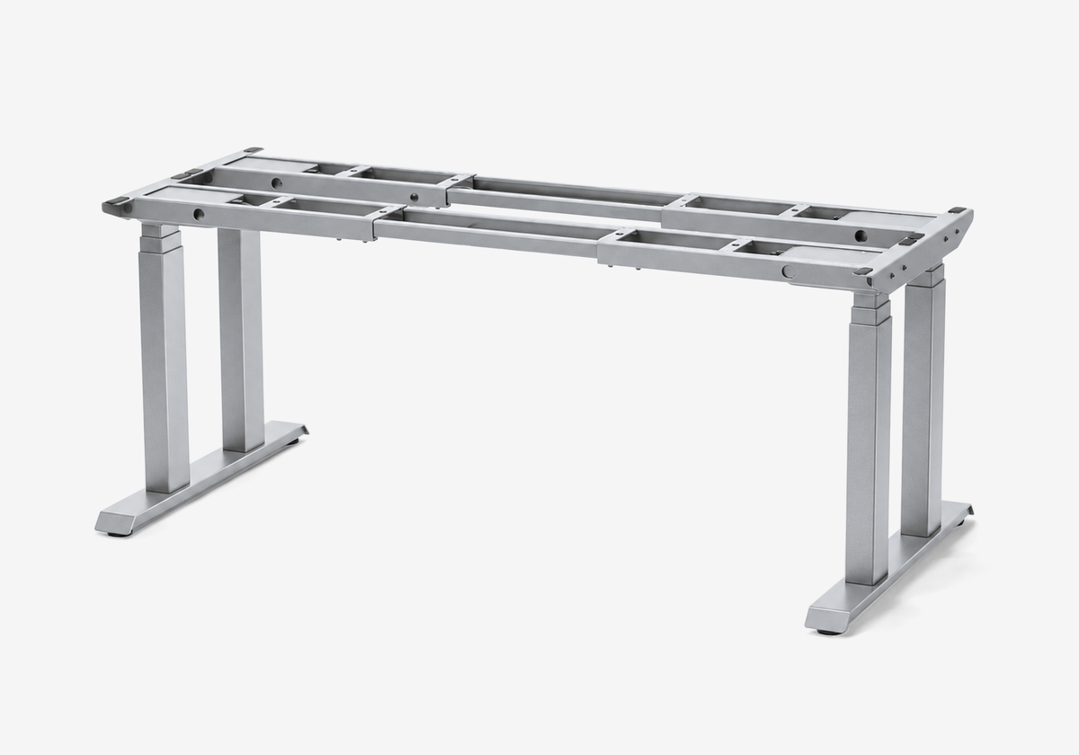 Apex Pro matte silver standing desk frame